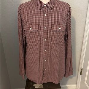 Men's Red Checkered Shirt